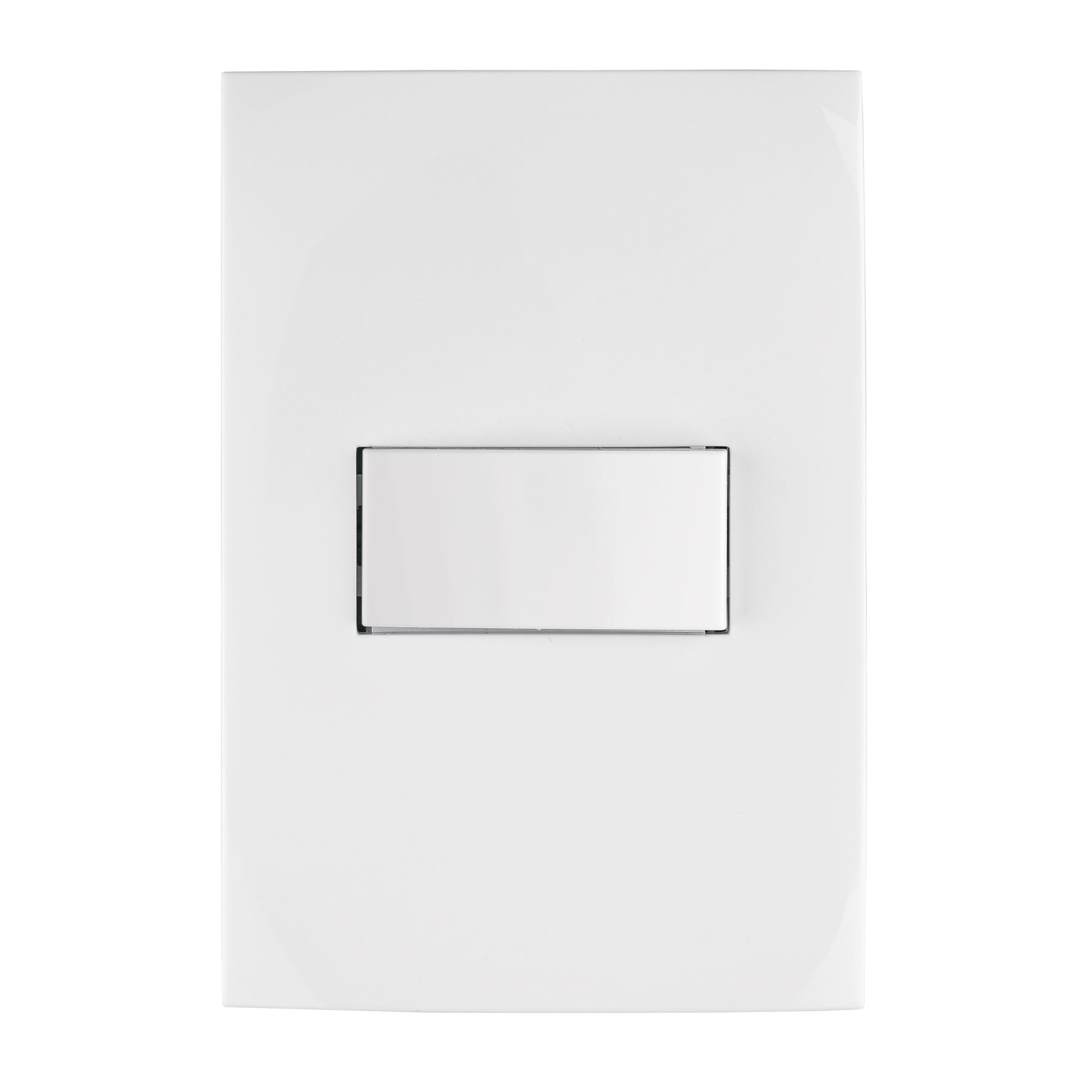 Placa armada con interruptor sencillo, linea Oslo, blanco