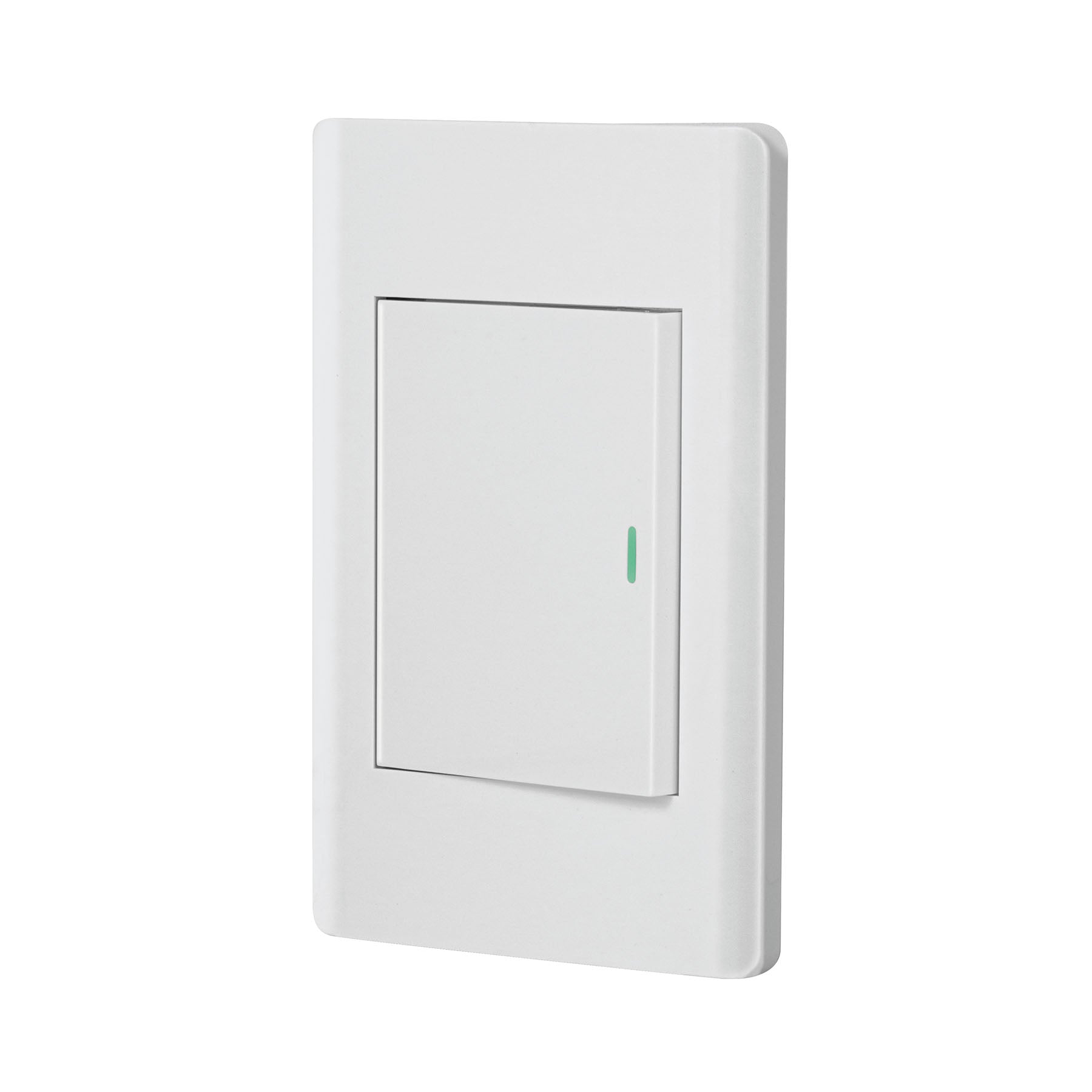 Placa armada blanca 1 interruptor 3 modulos, Lisboa, Volteck