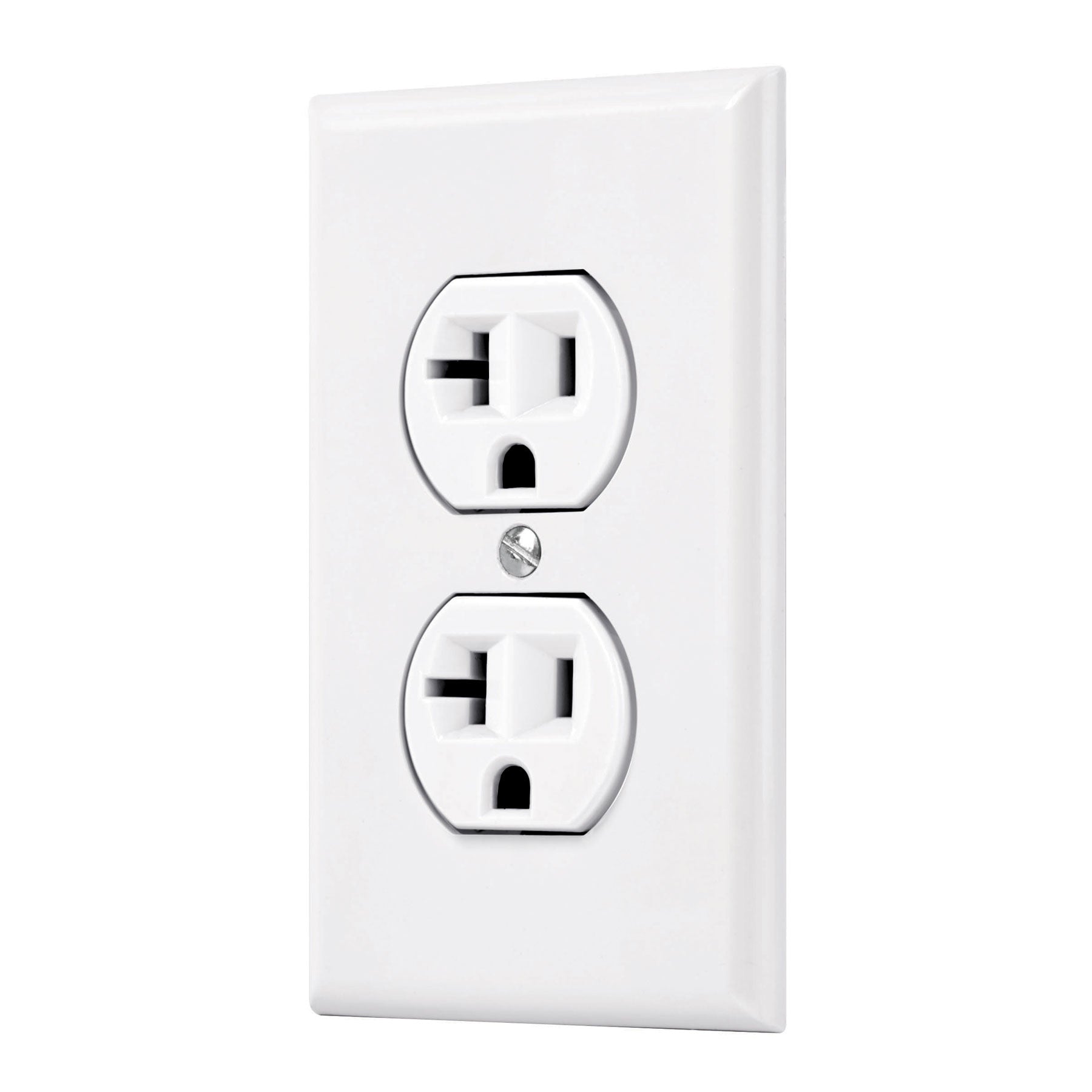 Placa armada contacto duplex,2 polos, linea Standard, blanco