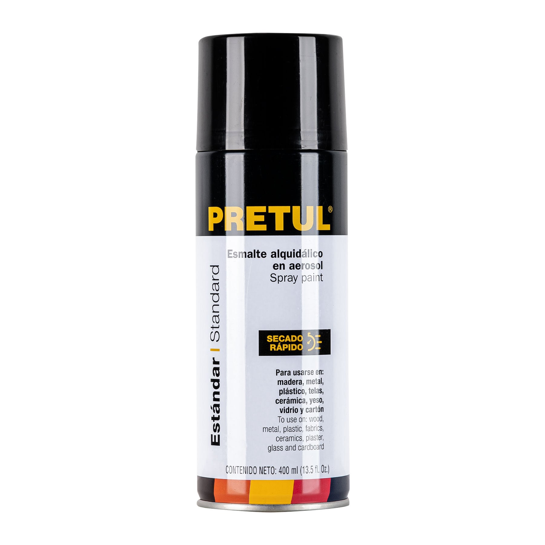 Pintura en aerosol, negro satin, 400 ml, Pretul