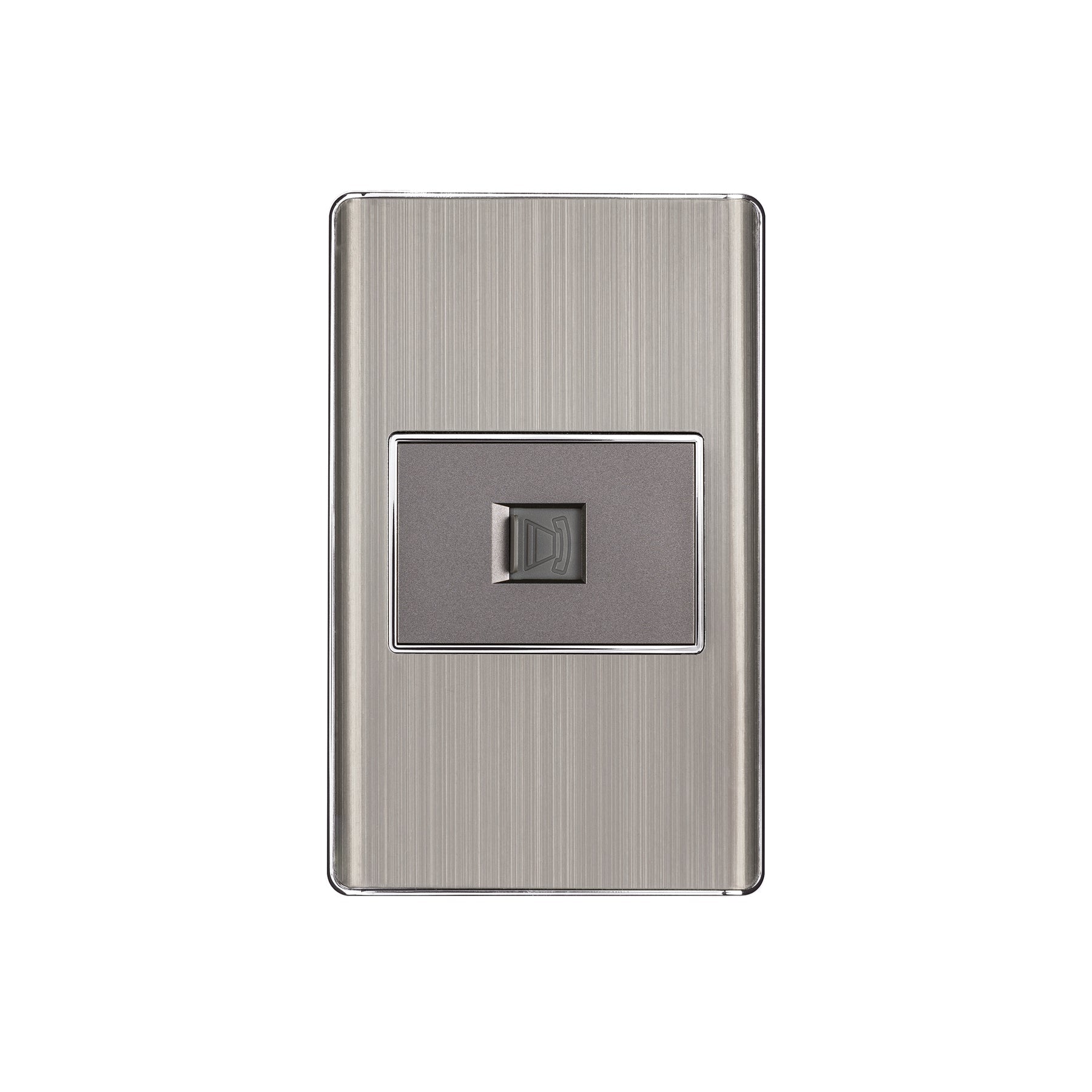 Placa armada acero inox 1 toma para telefono 1.5 mod, Lisboa