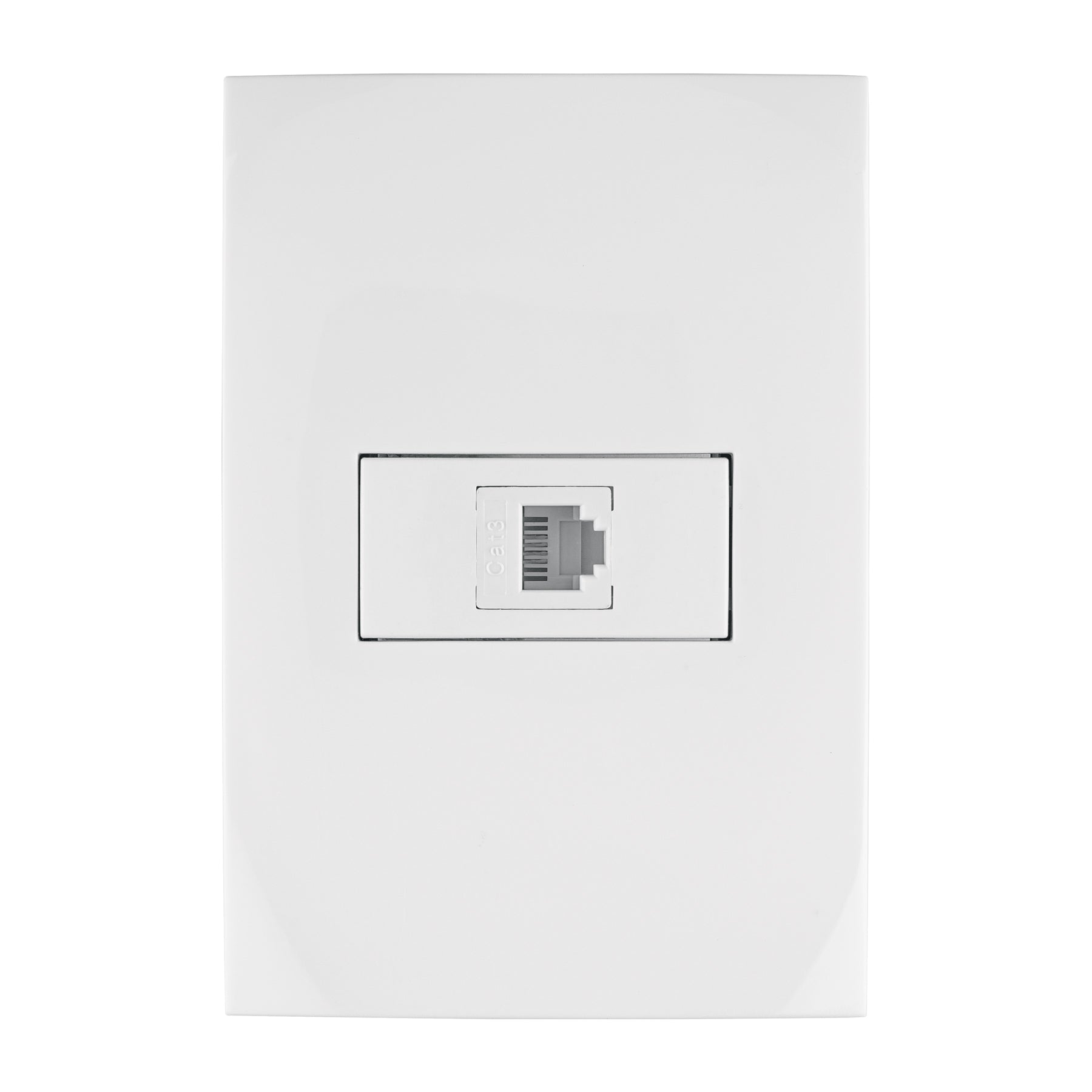 Placa armada con entrada para telefono, linea Oslo, blanco