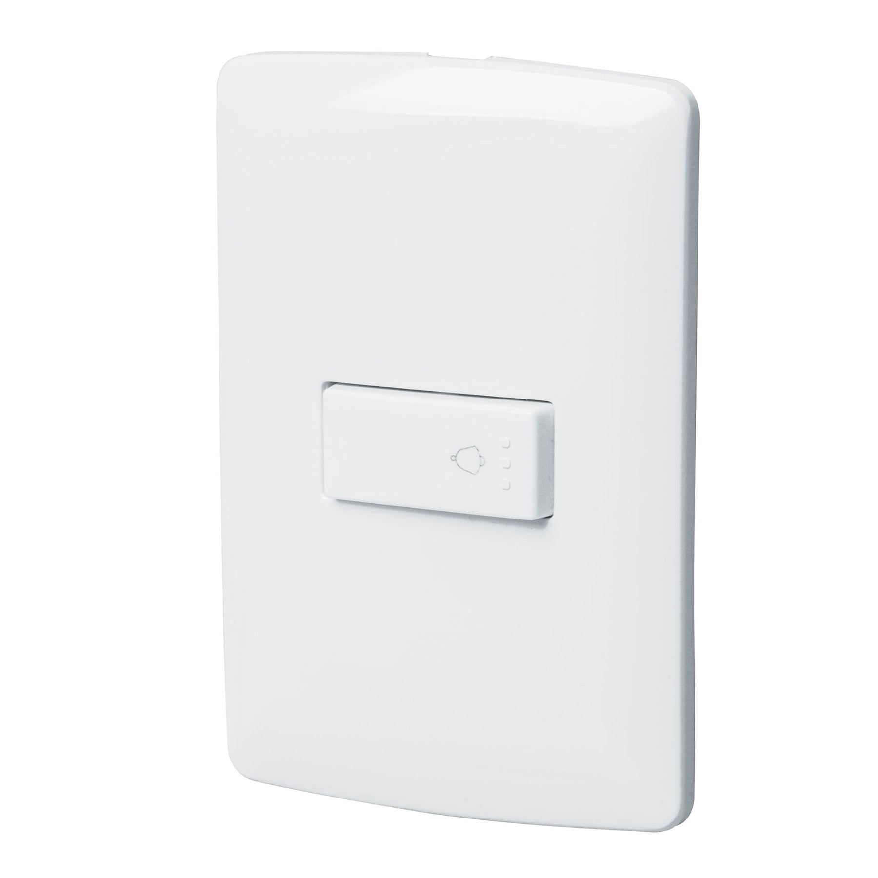 Placa armada con timbre, blanco, linea Italiana., Volteck