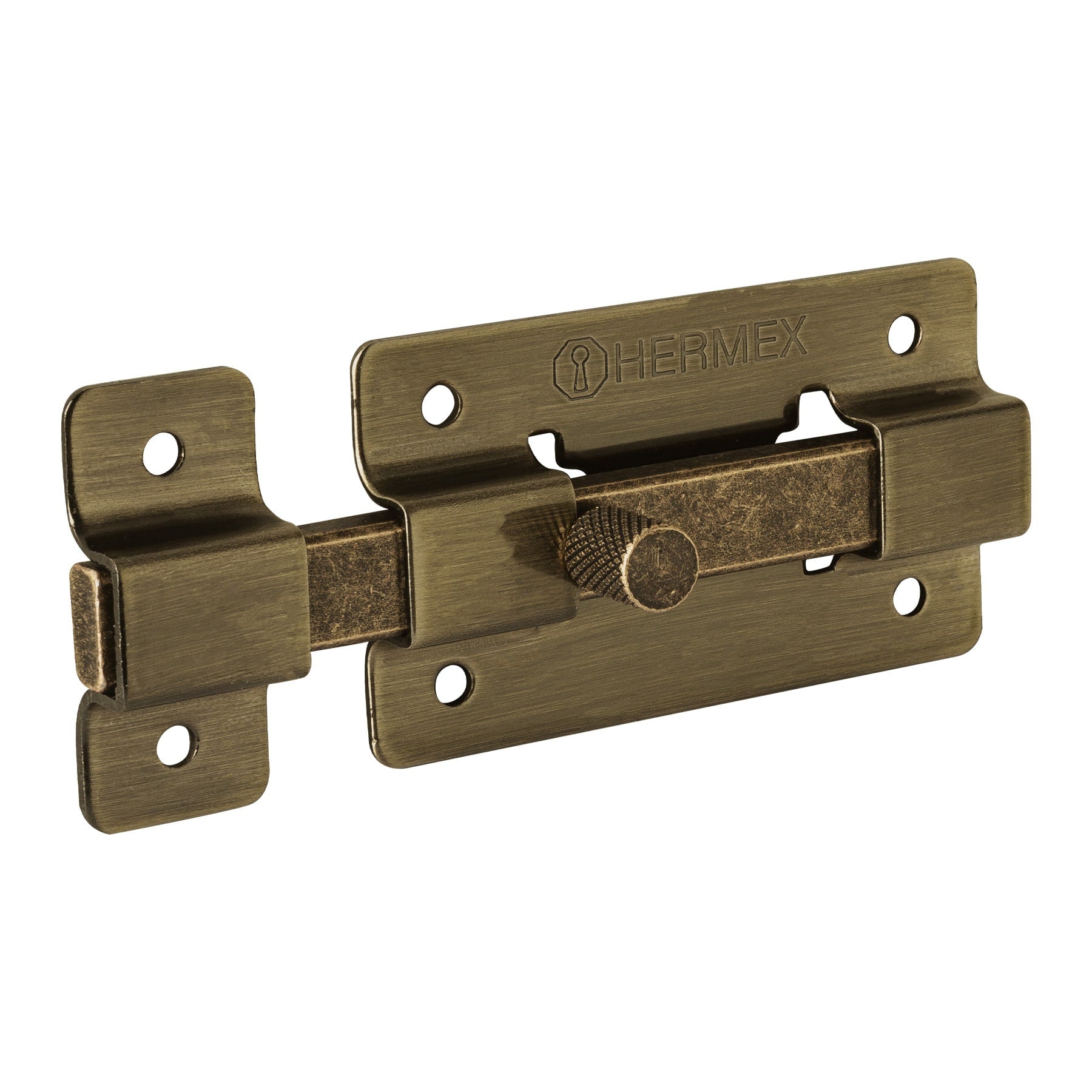Pasador de barra plana 3', laton antiguo, HERMEX