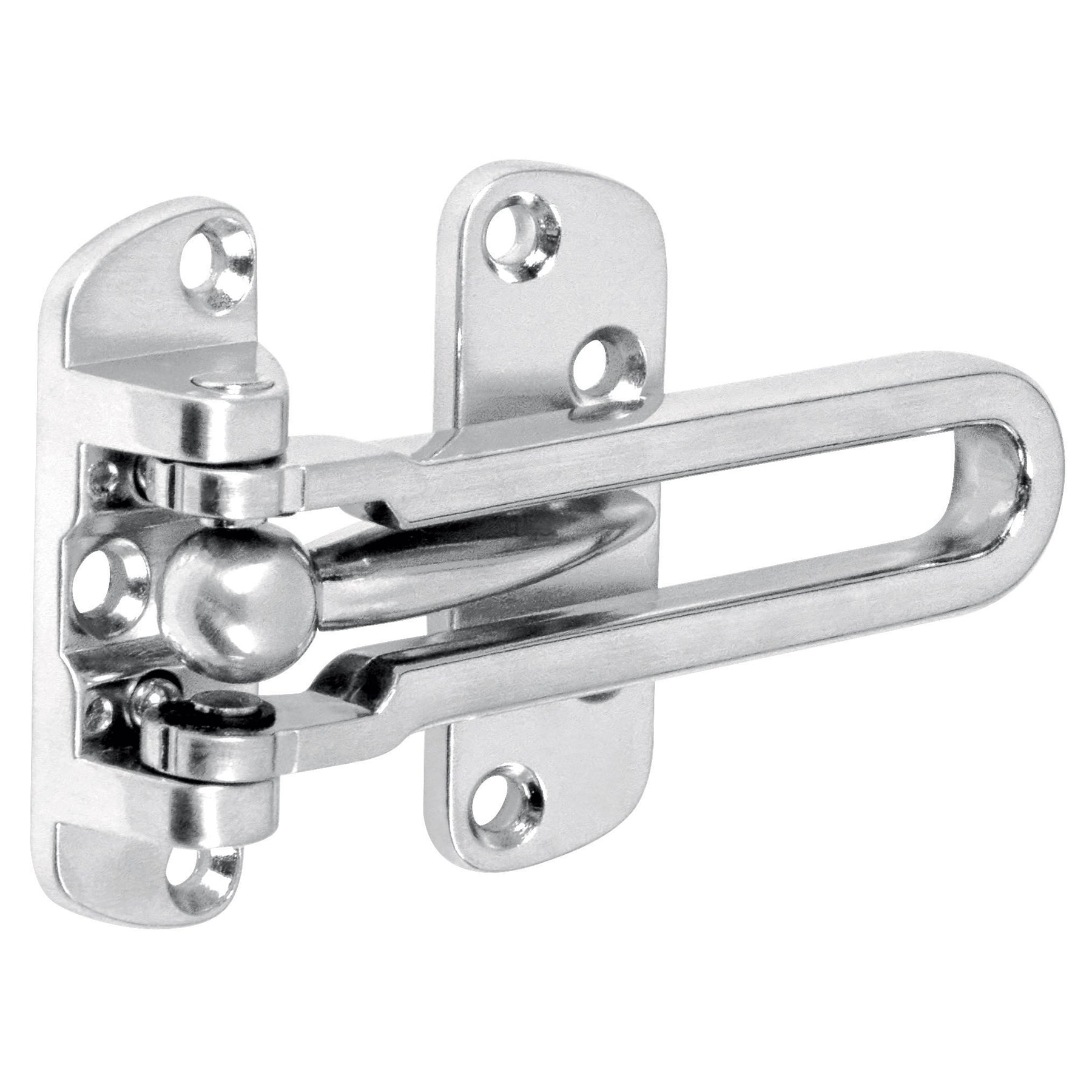 Pasador abatible para puerta, acabado cromo mate, HERMEX
