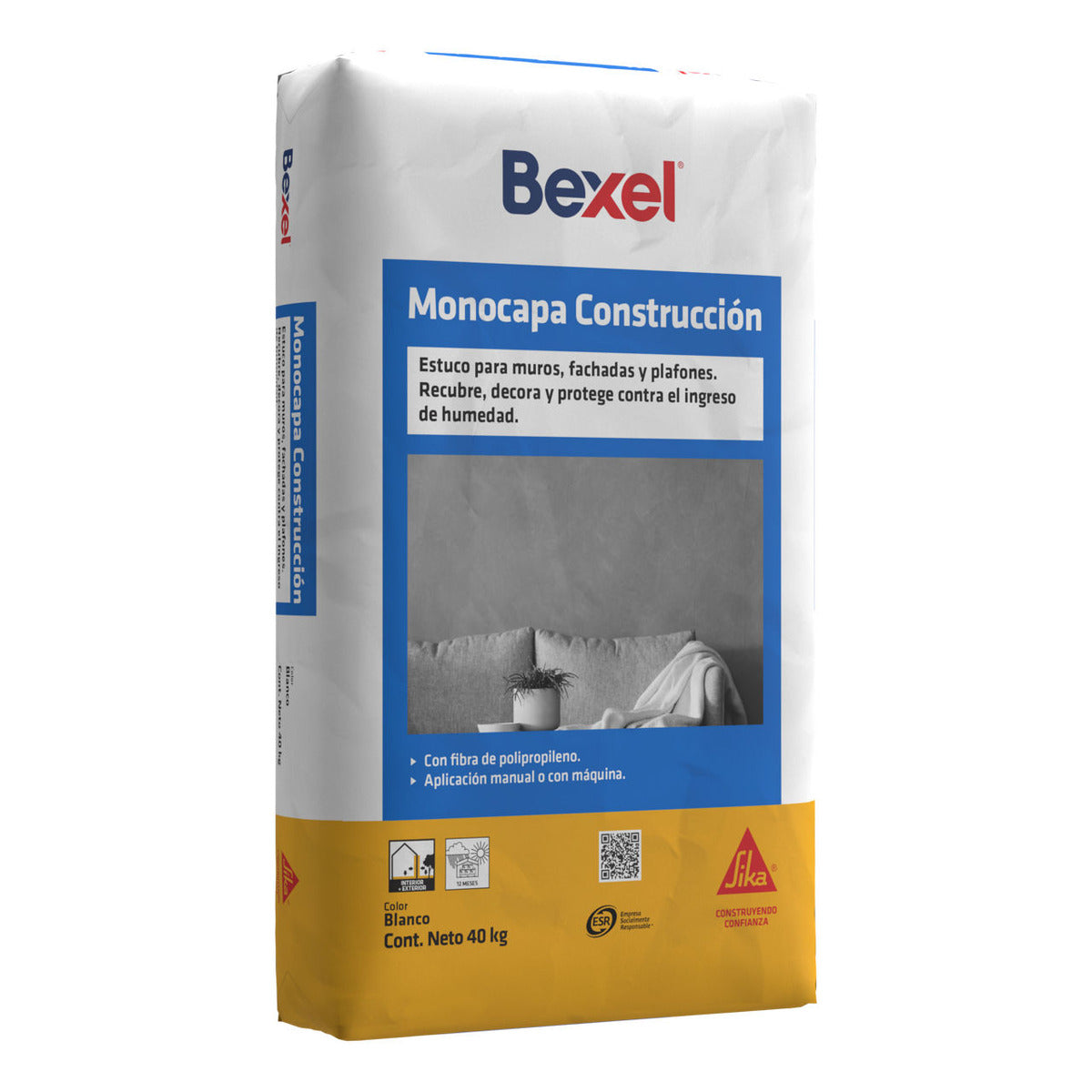 ESTUCO CONSTRUCTOR BLANCO 20KG BEXEL