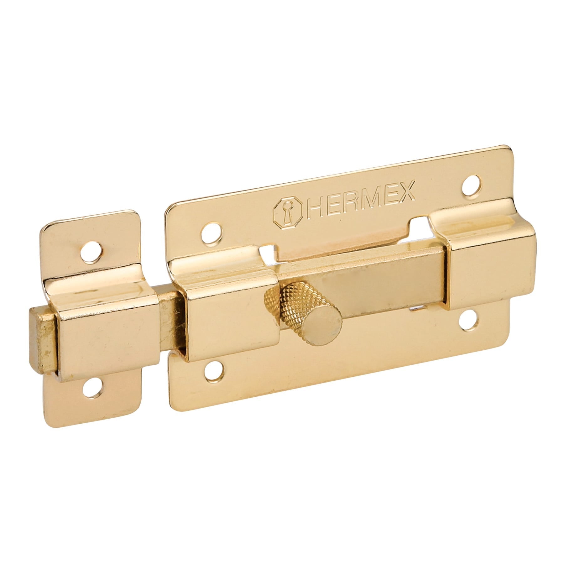 Pasador de barra plana 3' acabado laton, HERMEX
