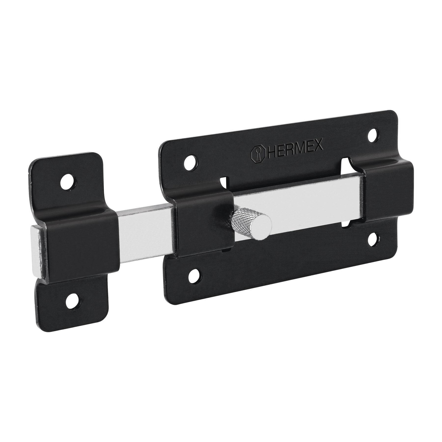 Pasador de barra plana 4', negro, HERMEX