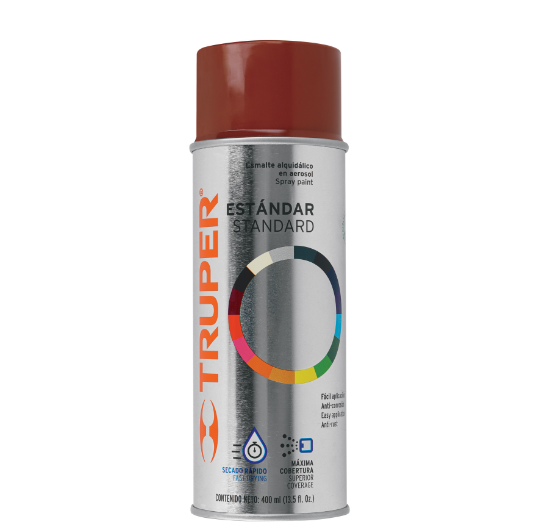 Pintura en aerosol, rojo primario, bote tradicional, 400 ml