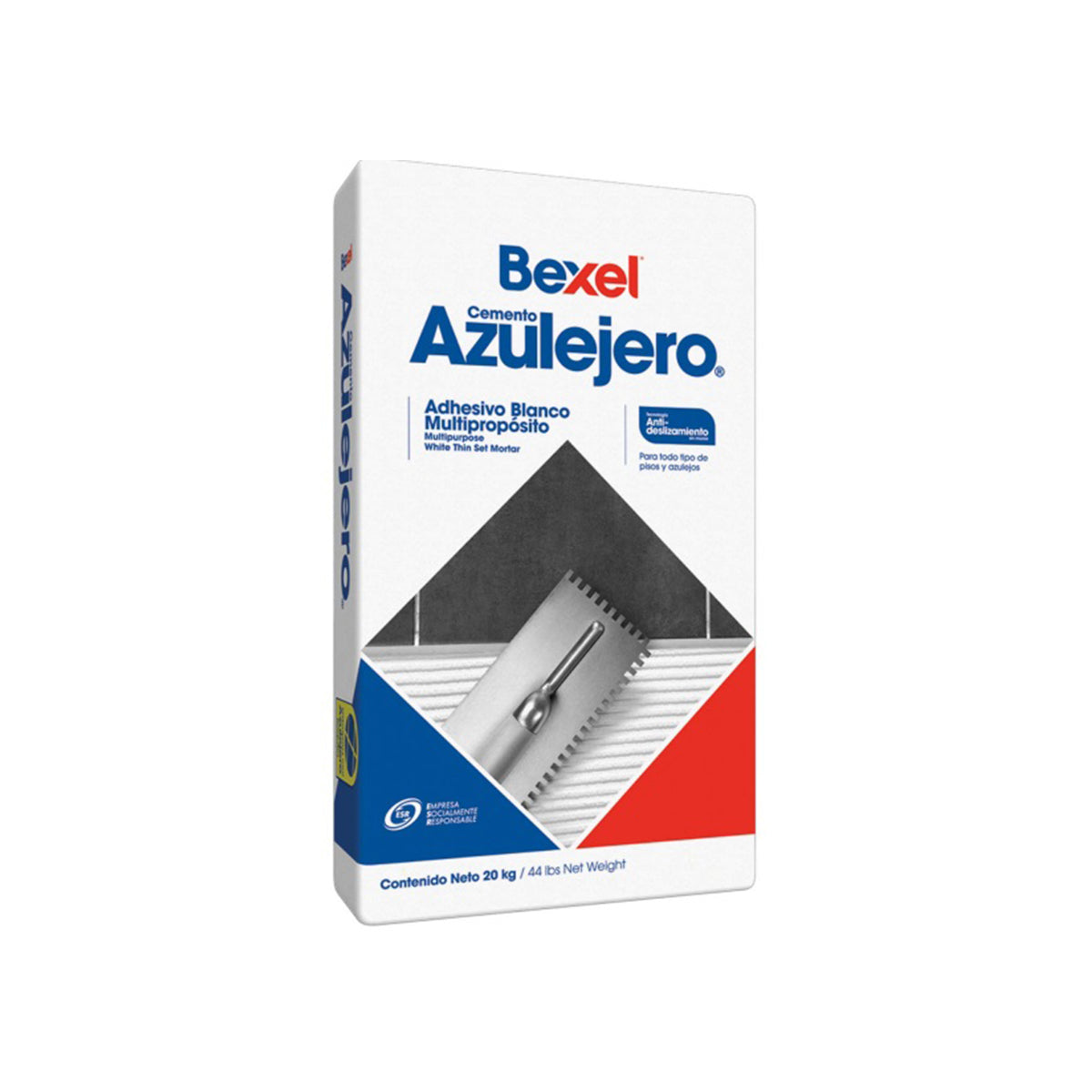 Pegazulejo blanco 20 Kg. PEGA PLUS