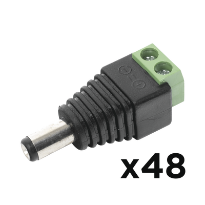 EPCOM POWERLINE - KIT DE 48 CONECTORES MACHO JR52 PARA ALIMENTACIÓN A 12 Vcc