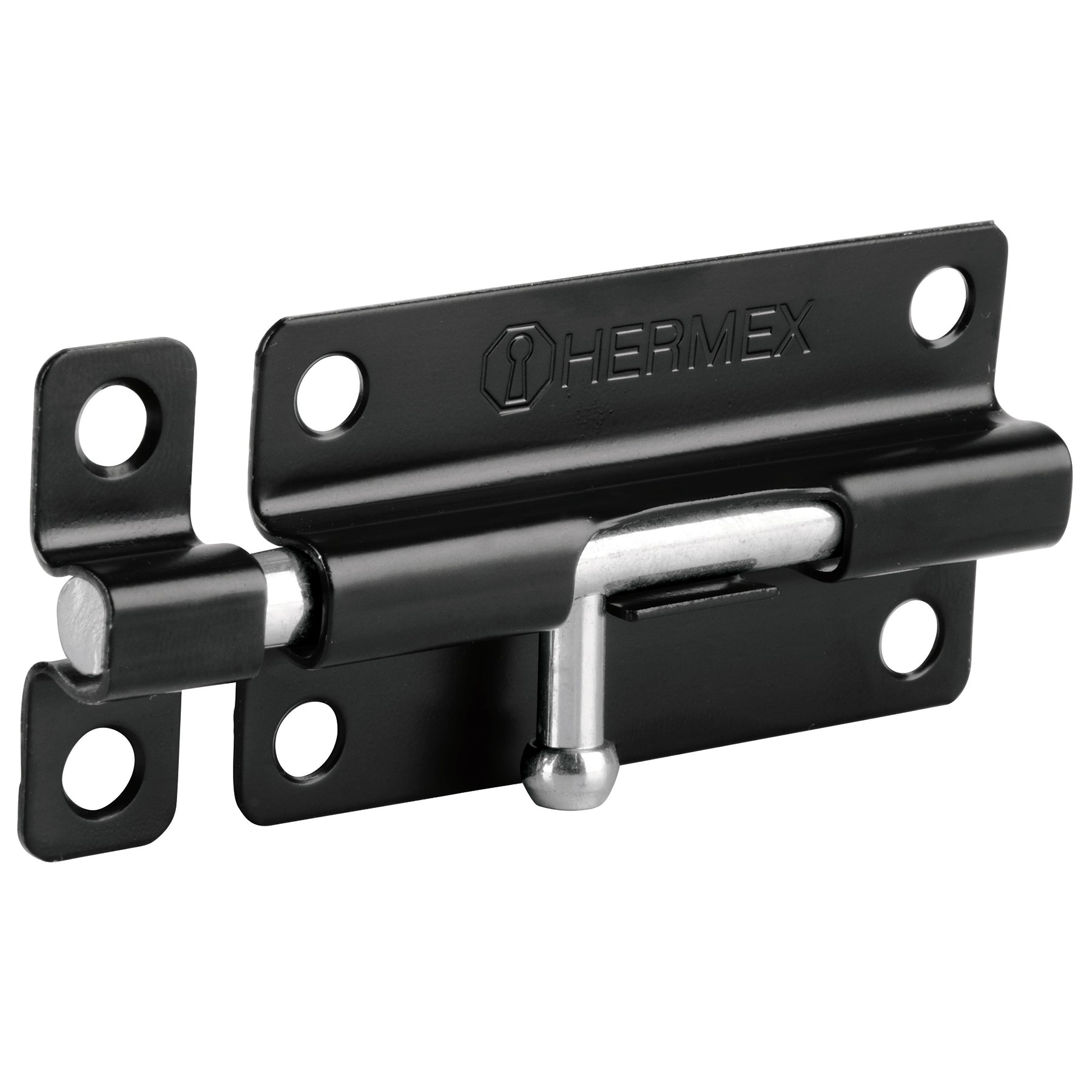 Pasador de barril 4' de acero acabado negro, HERMEX