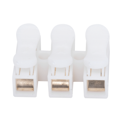 EPCOM POWERLINE - Conector tipo PUSH de 3 Contactos / Para una Conexión Rápida / Puentes de Cables
