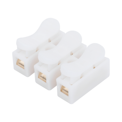 EPCOM POWERLINE - Conector tipo PUSH de 3 Contactos / Para una Conexión Rápida / Puentes de Cables