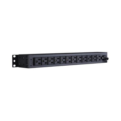 CYBERPOWER - PDU Básico Para Distribución de Energía, Con 12 Tomas NEMA 5-15R Traseras, 1UR, 15 Amp, 120 Vca