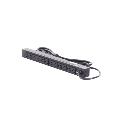 CYBERPOWER - PDU Básico Para Distribución de Energía, Con 12 Tomas NEMA 5-15R Traseras, 1UR, 15 Amp, 120 Vca