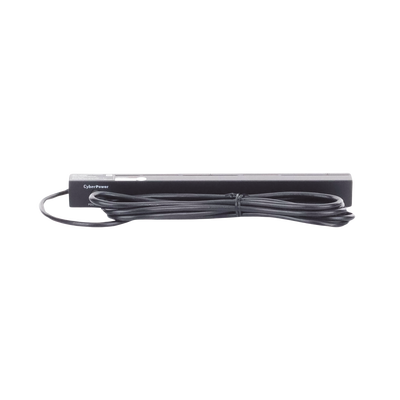 CYBERPOWER - PDU Básico Para Distribución de Energía, Con 12 Tomas NEMA 5-15R Traseras, 1UR, 15 Amp, 120 Vca