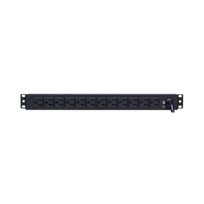 CYBERPOWER - PDU Básico Para Distribución de Energía, Con 12 Tomas NEMA 5-15R Traseras, 1UR, 15 Amp, 120 Vca