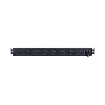 CYBERPOWER - PDU Básico Para Distribución de Energía, Con 8 Tomas NEMA 5-15R Traseras, 1UR, 15 Amp, 120 Vca