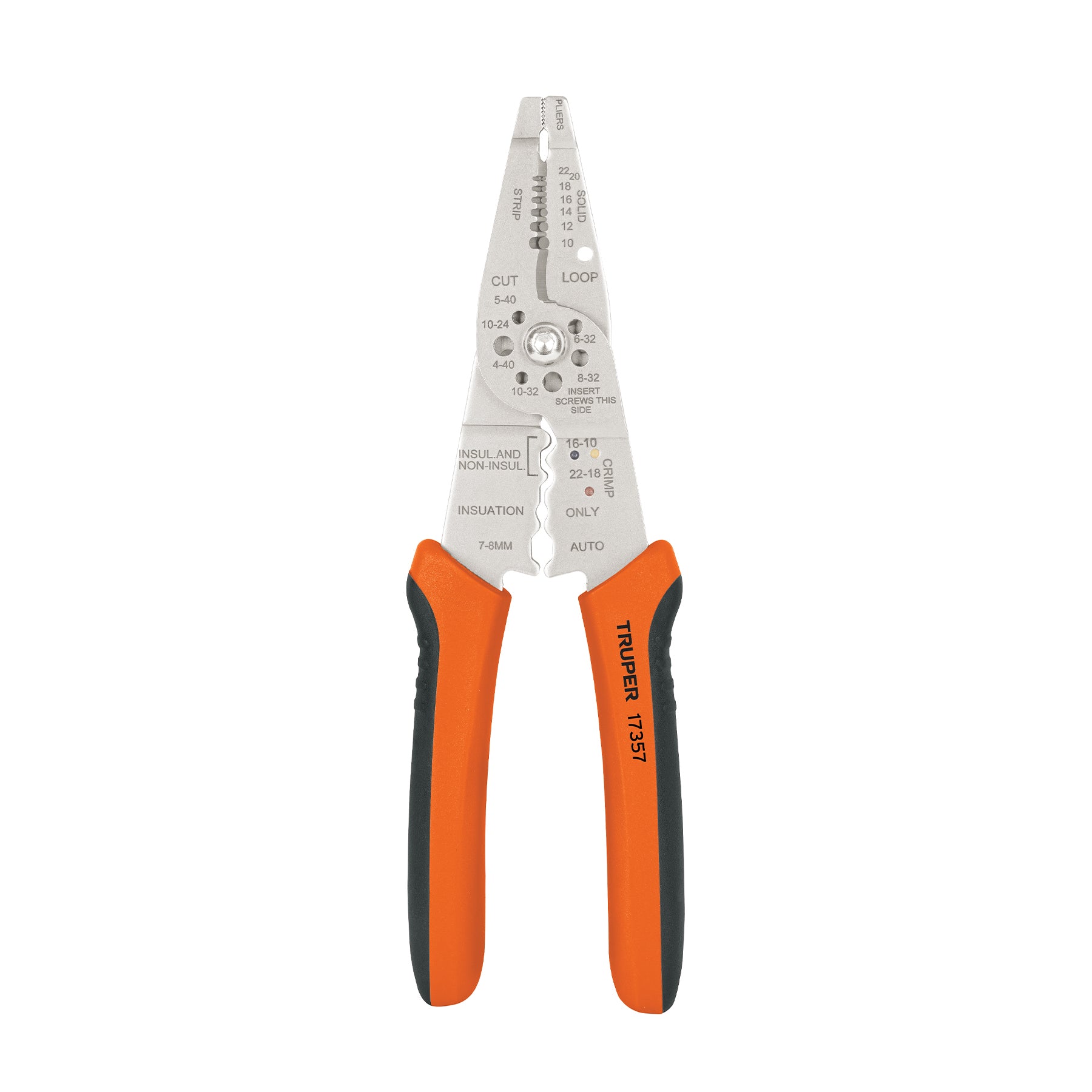 Pinza 8' pela cables, 24 a 12 AWG, TRUPER