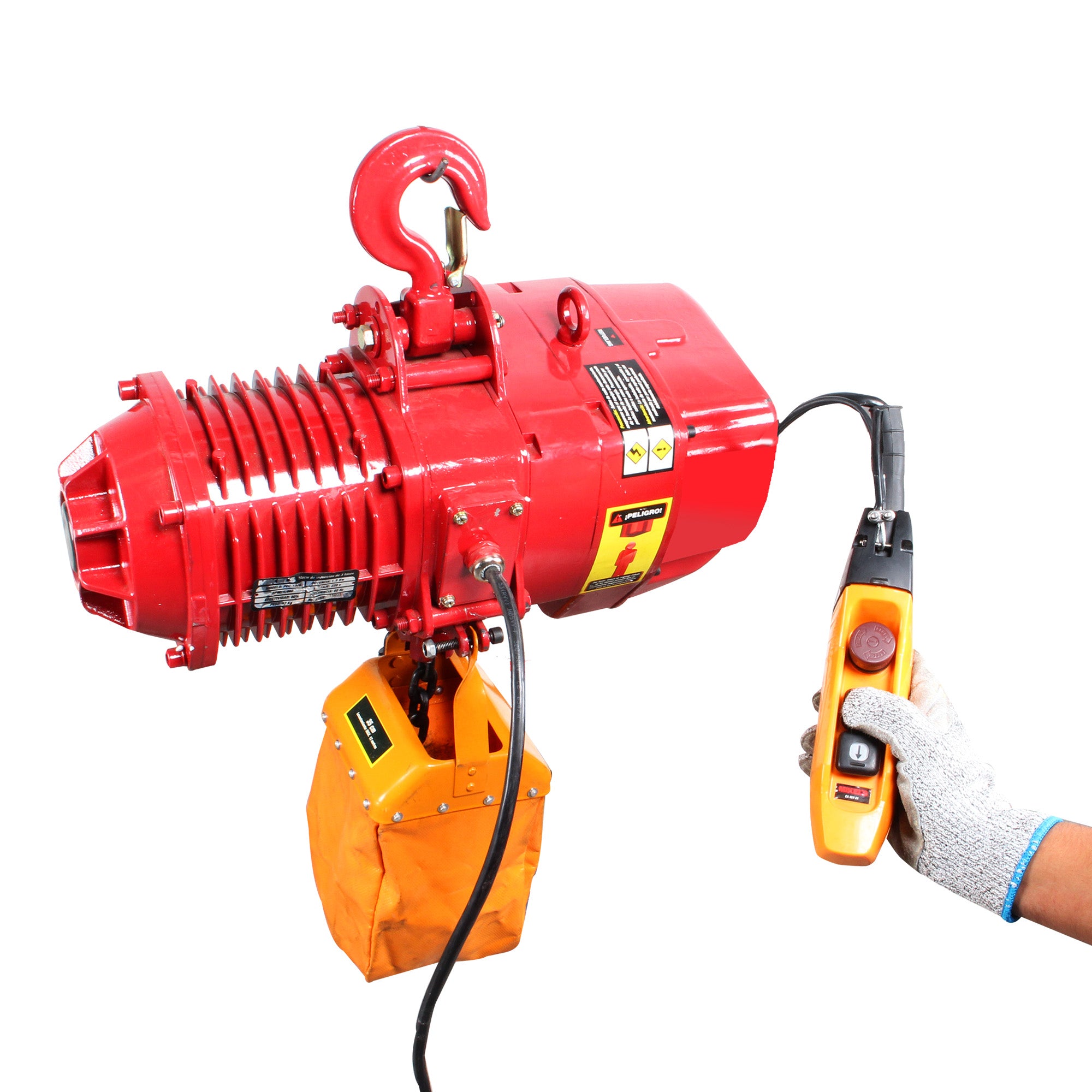 Polipasto eléctrico de cadena (1 ton, cadena 3 mts)