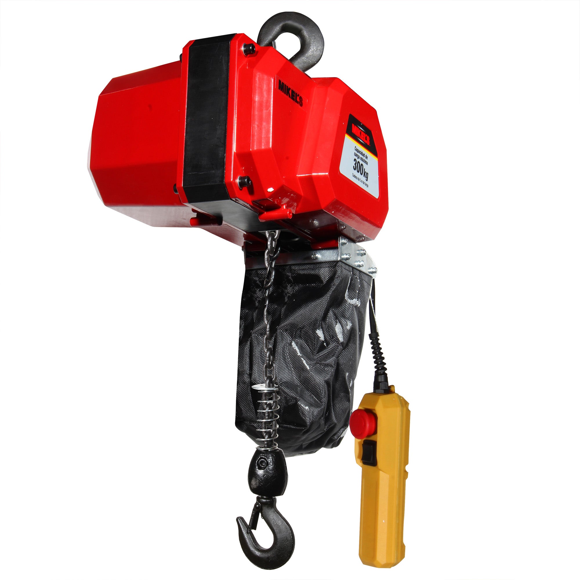 Polipasto eléctrico (300 kgs, cadena 3 mts)