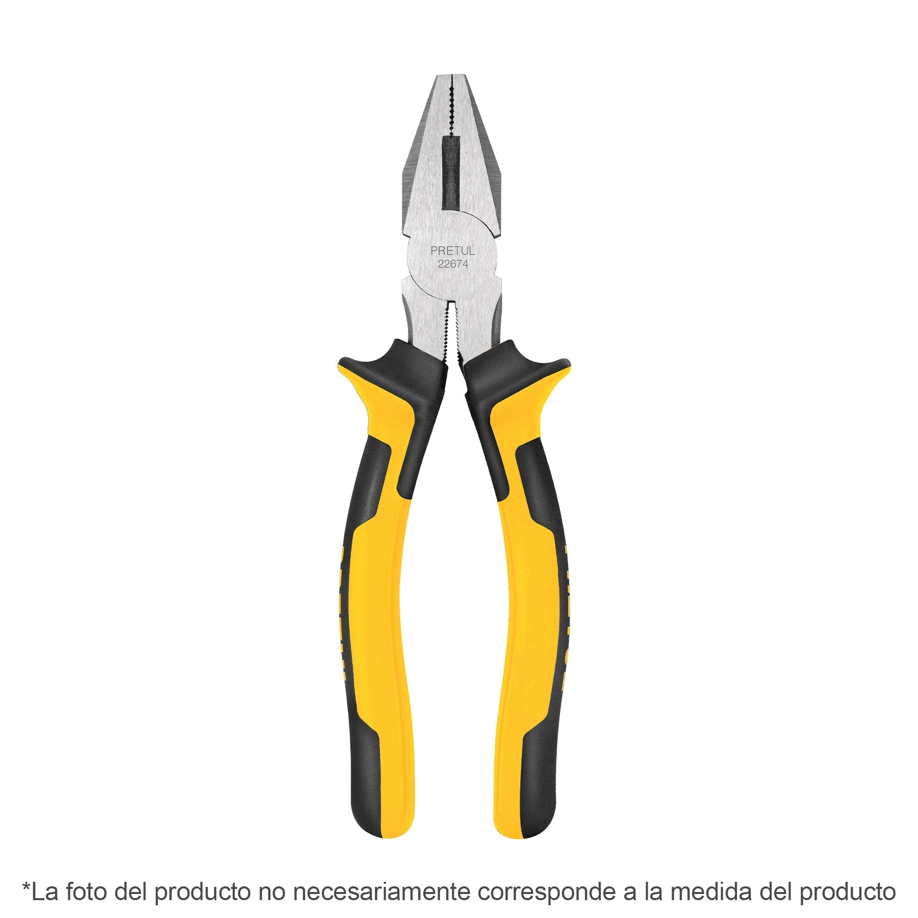 Pinza para electricista 7' mango Comfort Grip, Pretul