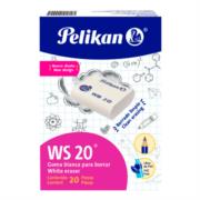 PELIKAN - Borrador Pelikan WS-20 Lápiz Blanco C/20 Pzas