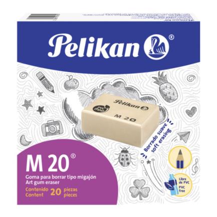 PELIKAN - Goma Pelikan de Migajón M-20 Tipo Bloque C/20 Pzas