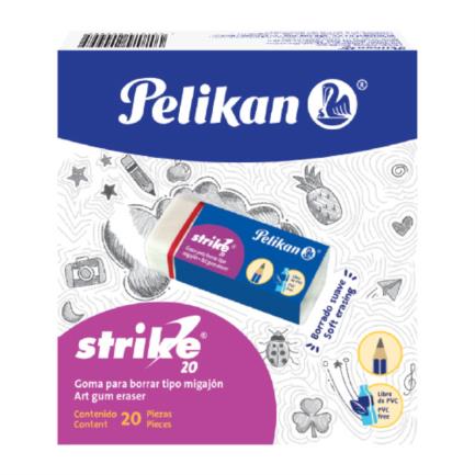 PELIKAN - Goma Pelikan de Migajón Strike Caja C/20 Pzas