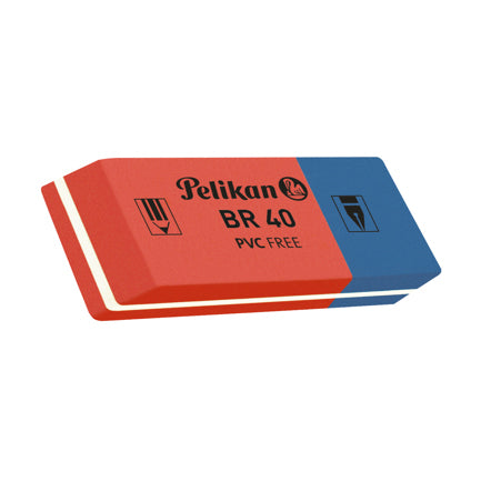 PELIKAN - Borrador Pelikan Tipo Plastica Libre de PVC para Borrador de Grafito y Tinta C/40