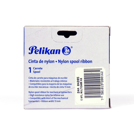 PELIKAN - Cinta de Nylon Pelikan Ribbon 13mm Color Negro/RojoC/1