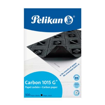 PELIKAN - Papel Carbon Pelikan Oficio 1015 G Negro C/100 Hojas