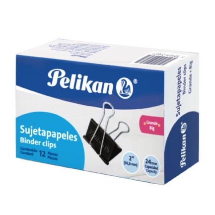 PELIKAN - Sujeta Documentos Pelikan Grande 2" Caja C/12 Pzas