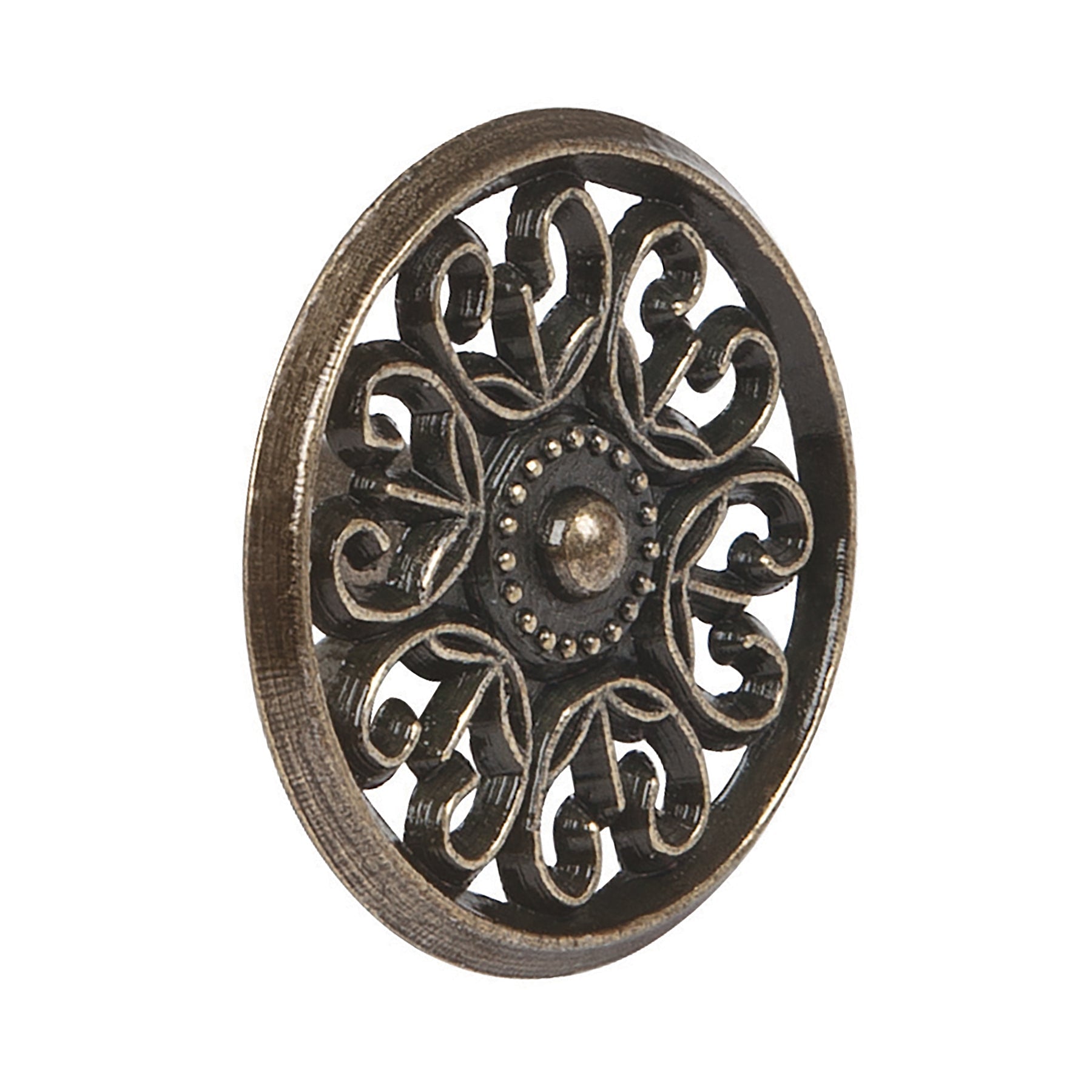 Perilla metalica estilo 'Colonial', acabado laton antiguo