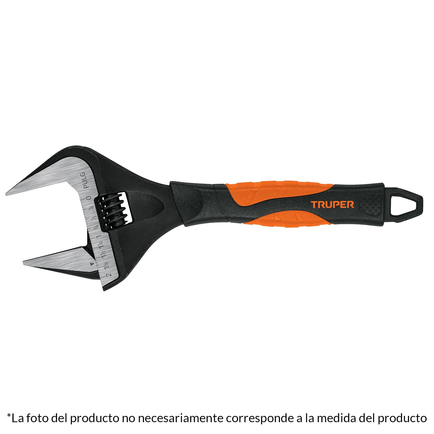 Llave ajustable (perico) 12' boca ancha Comfort Grip, Expert