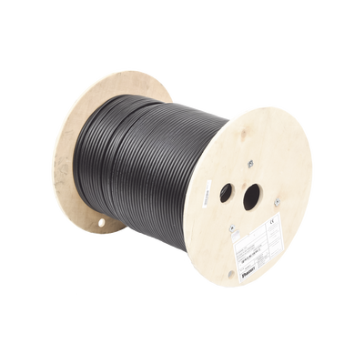 PANDUIT - Bobina de Cable Planta Externa con Gel, de 4 Pares, Cat6A, Blindado F/UTP, Color Negro, 305 Metros (1000 Pies)