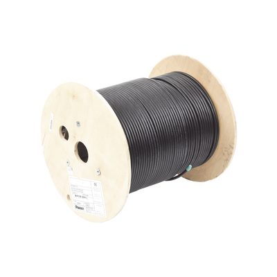 PANDUIT - Bobina de Cable Planta Externa con Gel, de 4 Pares, Cat6A, Blindado F/UTP, Color Negro, 305 Metros (1000 Pies)