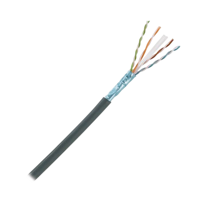 PANDUIT - Bobina de Cable Planta Externa con Gel, de 4 Pares, Cat6A, Blindado F/UTP, Color Negro, 305 Metros (1000 Pies)
