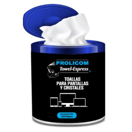 PROLICOM - Toallas Antiestática Prolicom Towel Express C/100 Pzas