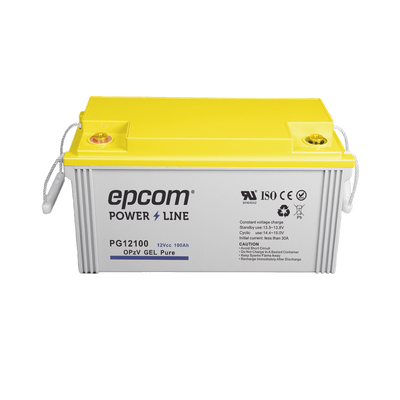 EPCOM POWERLINE - Batería de GEL PURO OPzV / 12 V @ 100 Ah / Ciclo profundo / Uso en Aplicaciones Fotovoltaicas y de Respaldo