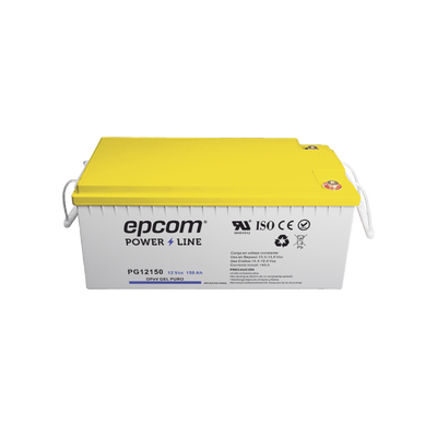 EPCOM POWERLINE - Batería de GEL PURO OPzV / 12 V @ 150 Ah / Ciclo profundo / Uso en Aplicaciones Fotovoltaicas y de Respaldo