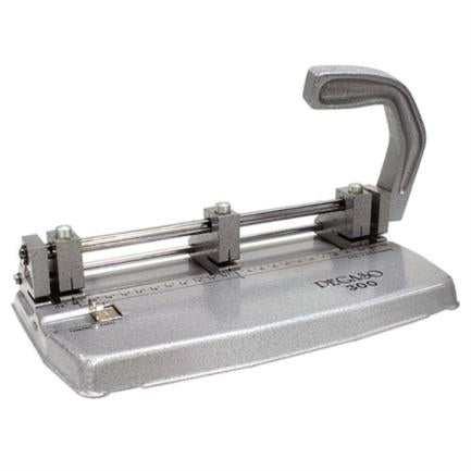 PEGASO - Perforadora Pegaso 300 Triple Ajustable Regleta P/30 Hojas Color Gris