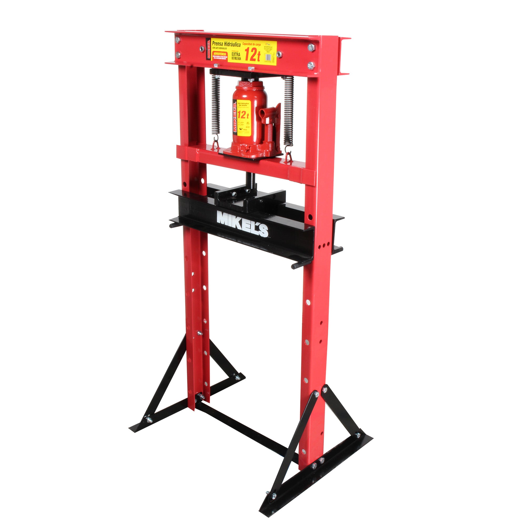 Prensa hidráulica con gato hidráulico (12 ton)