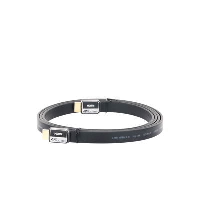 EPCOM POWERLINE - Cable HDMI versión 2.0 Plano de 1.8M (5.90 ft) optimizado para resolución 4K ULTRA HD