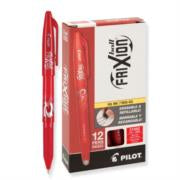 PILOT PEN - Bolígrafo Pilot Frixion Ball Gel Borrable Color Rojo C/12 Pzas