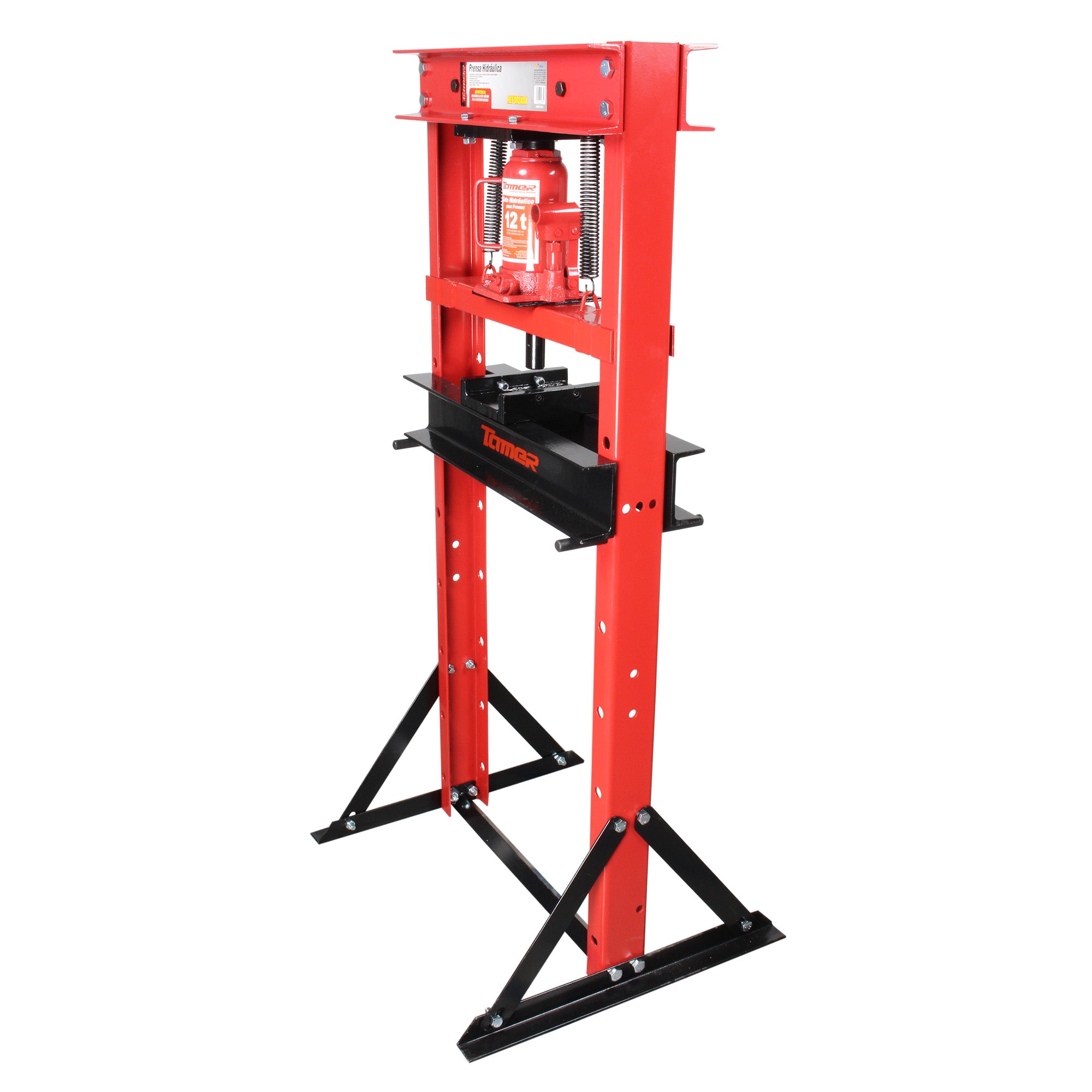 Prensa hidráulica con gato hidráulico (12 ton)