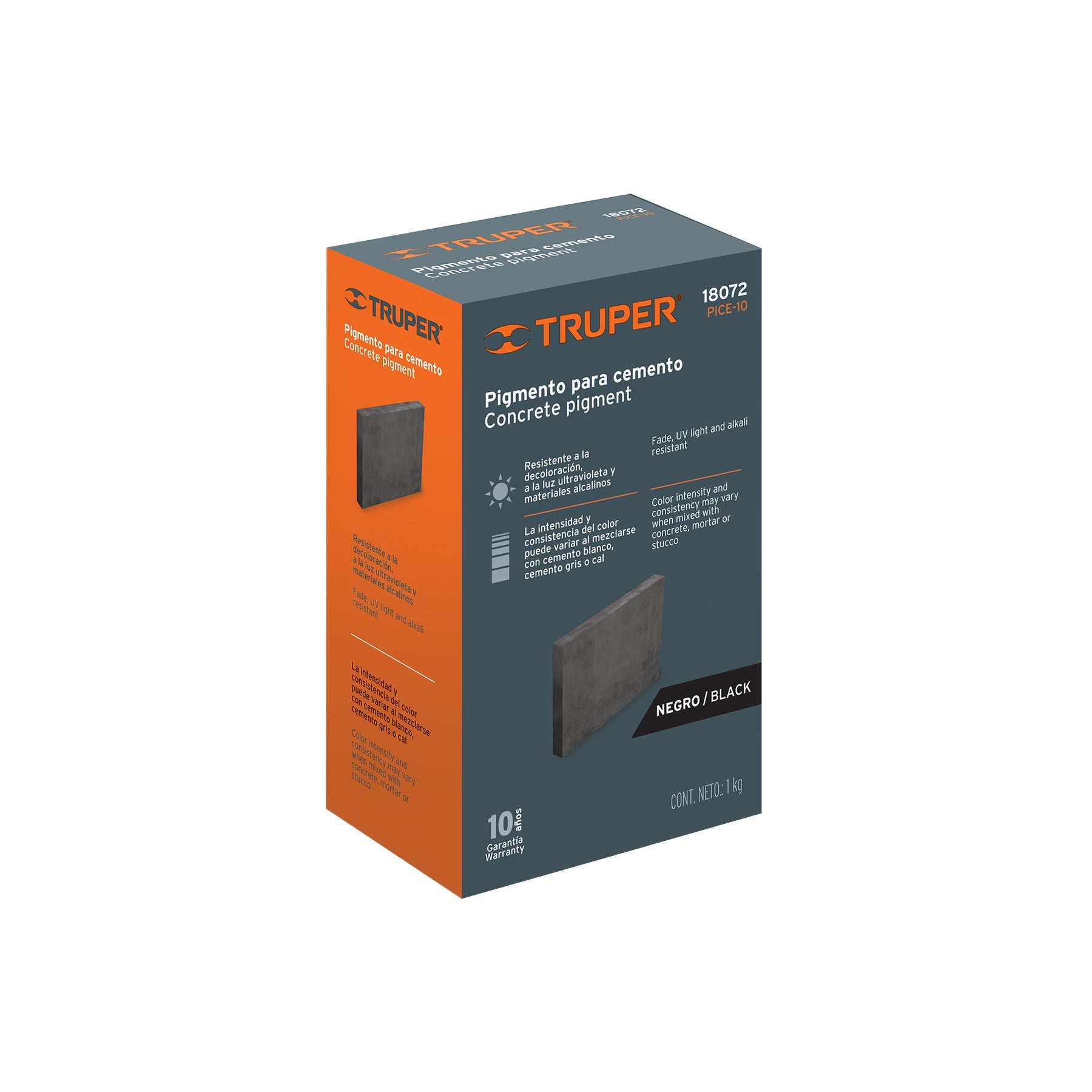 Pigmento negro para cemento, 1 kg, Truper