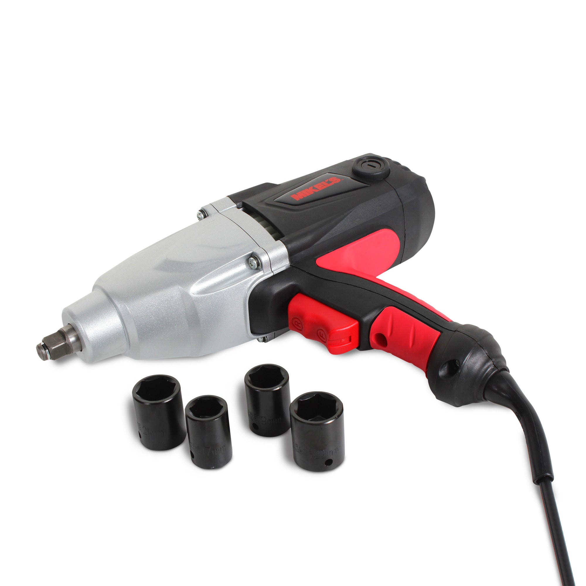 Pistola de impacto eléctrica (700 lb/ft) con 4 dados