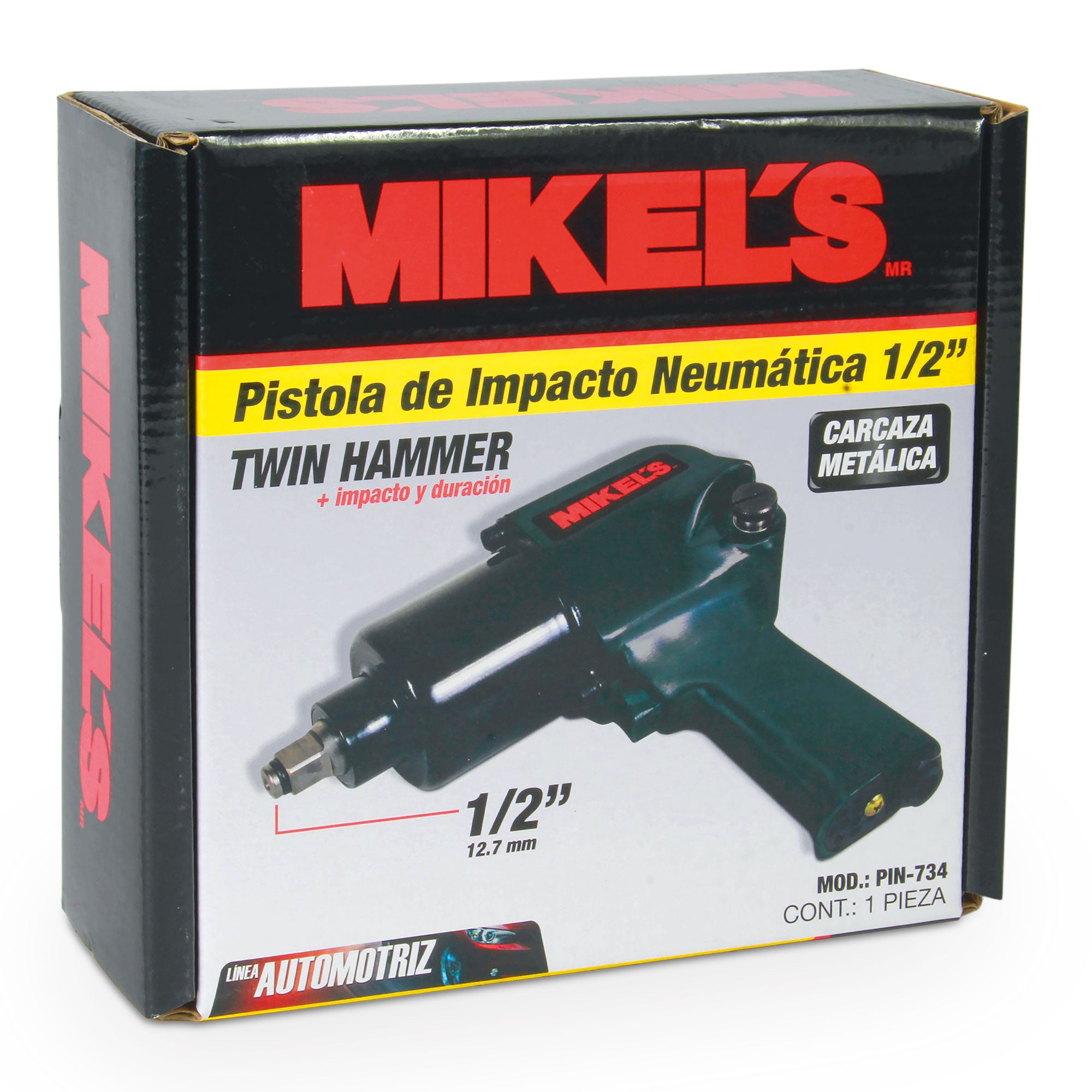 Pistola de impacto neumática (1/2”, 529 lb/ft)